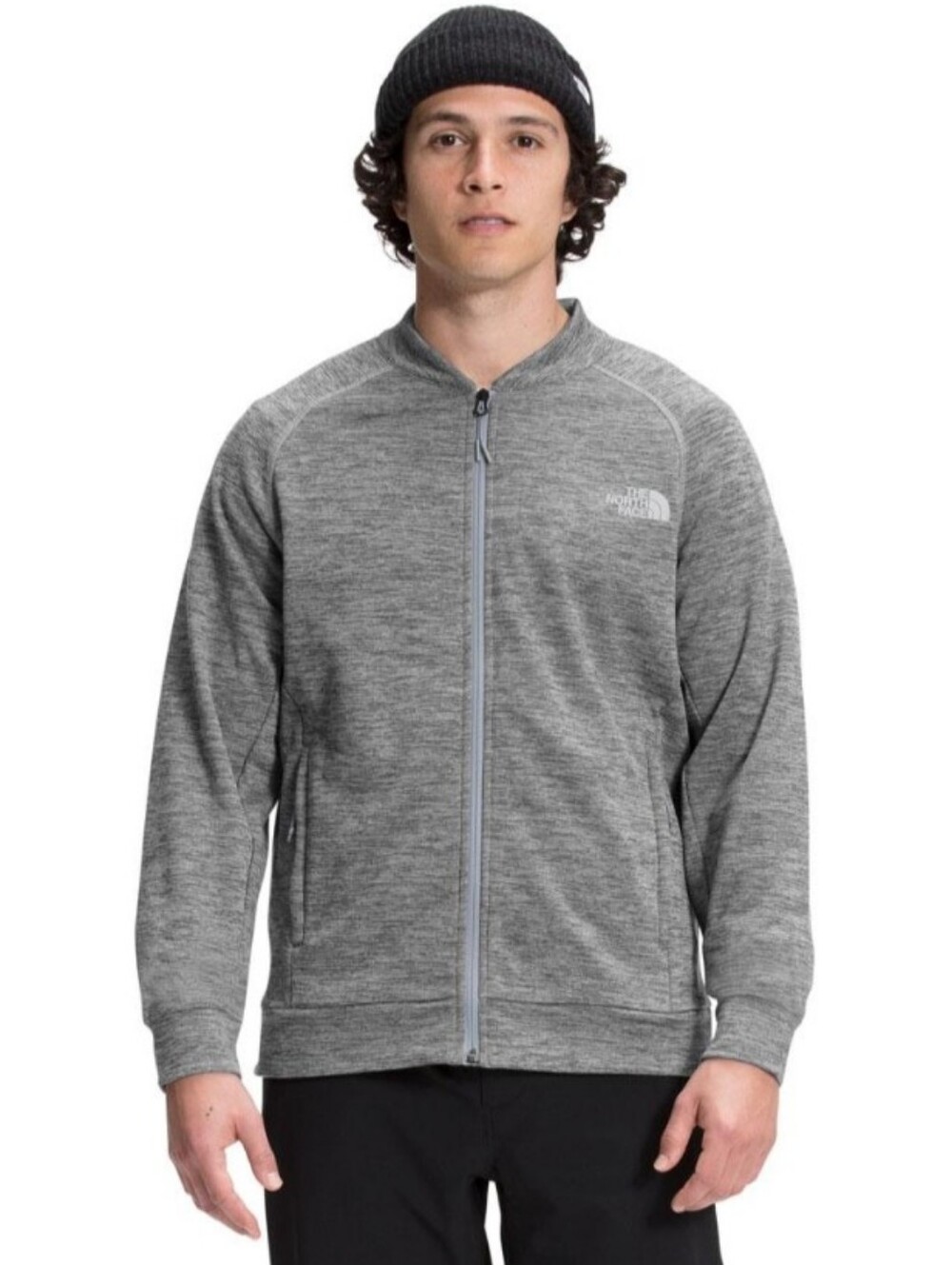 The North Face Canyonlands Seasonal Fleece Full Zip Jacket Gray Men Sz L